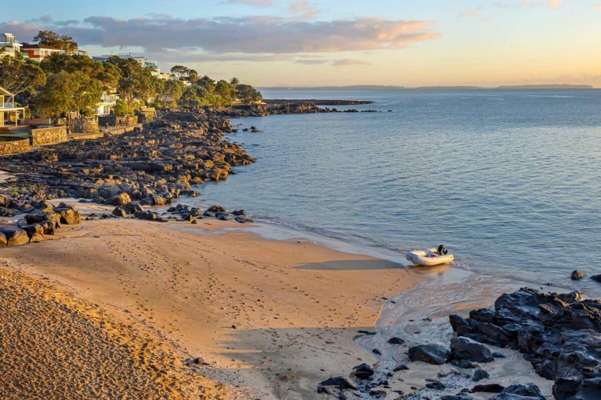 אוקלנד Takapuna Beachfront W Stunning Views מראה חיצוני תמונה